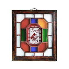 Late 19th Century Manchurian Stained Glass Window