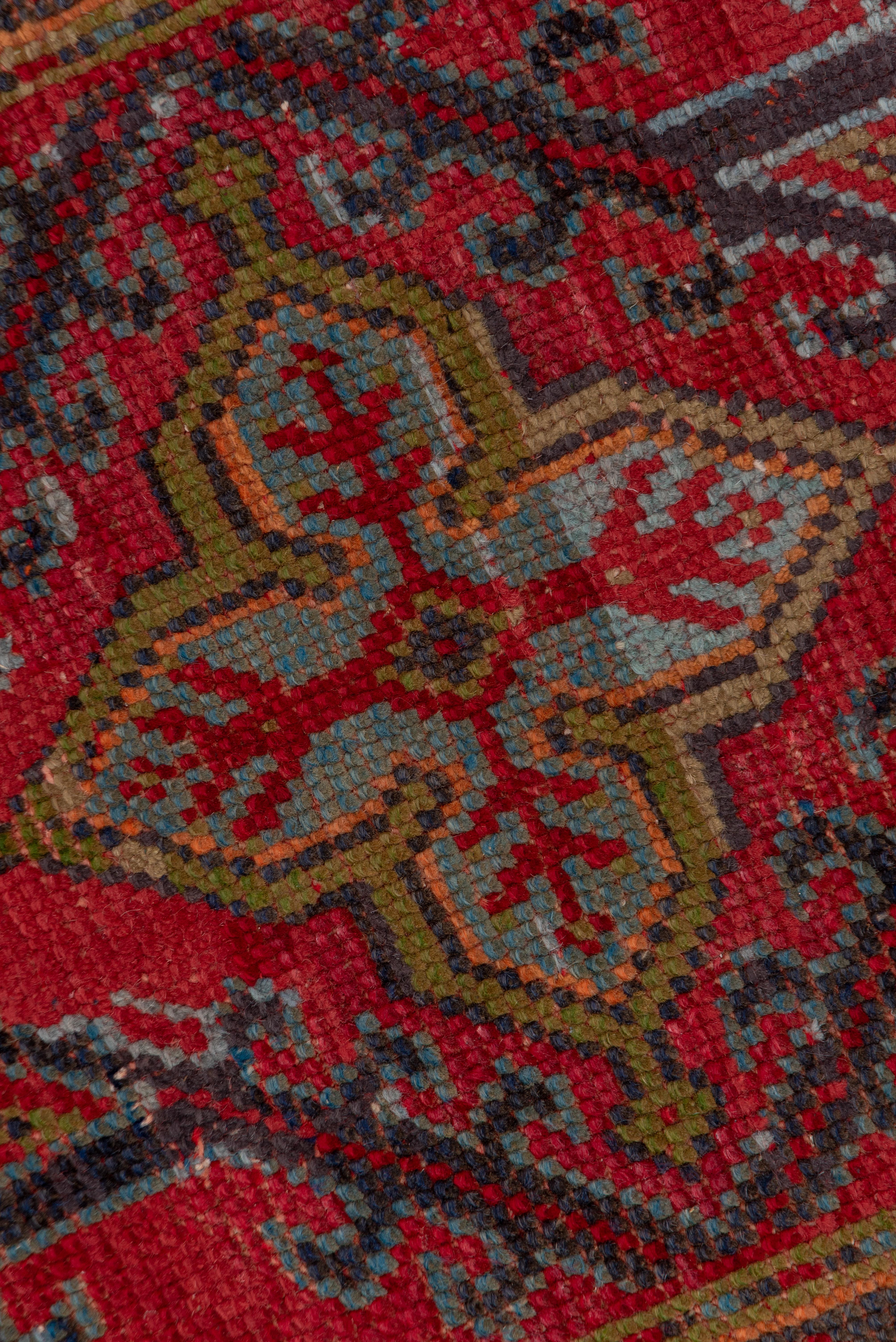 Hand-Knotted Late 19th Century Mansion Oushak Runner For Sale