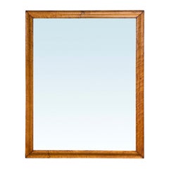 Antique Late 19th Century Maple Framed Mirror
