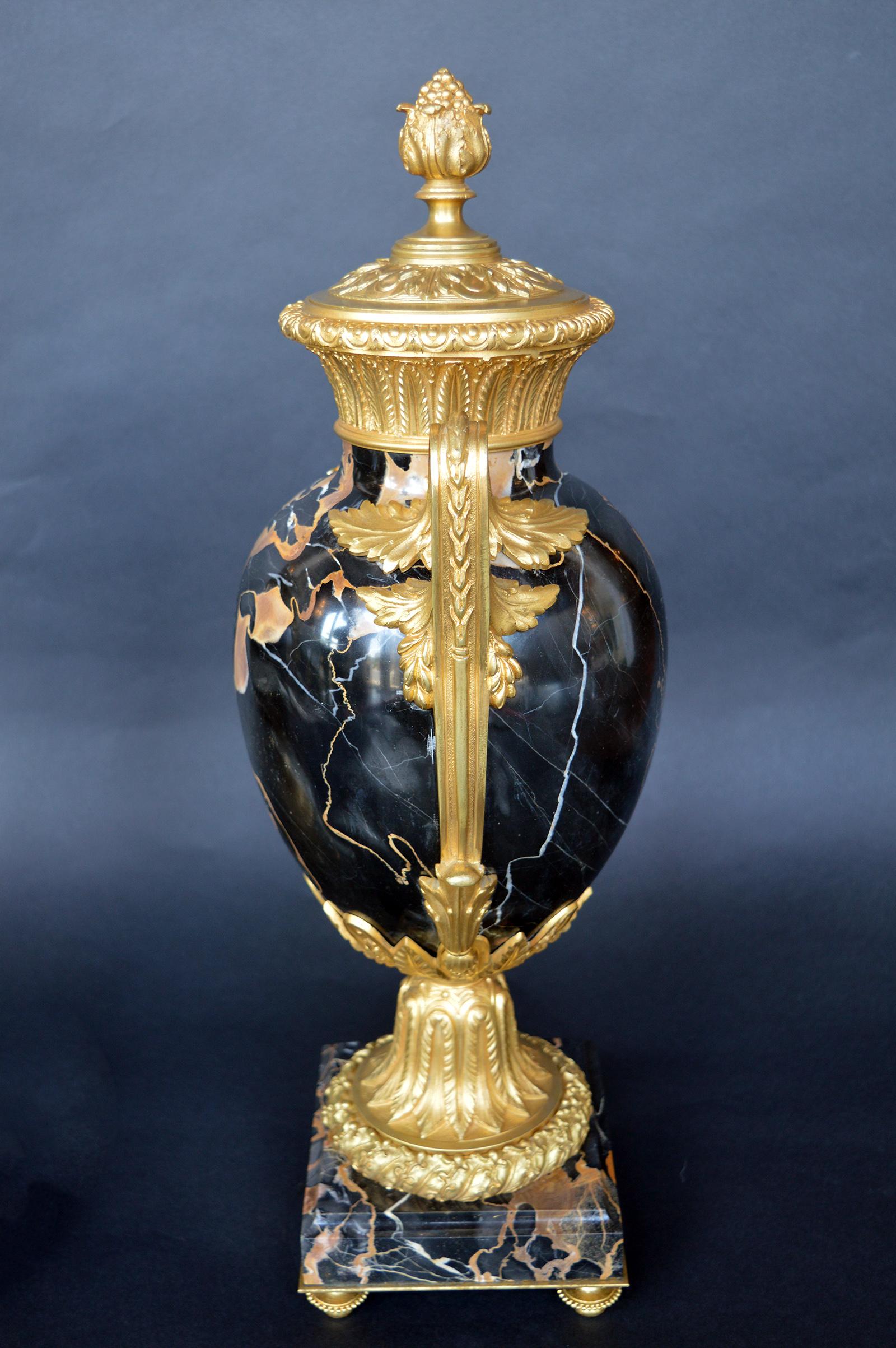 Late 19th Century Marble and Bronze Vases 2