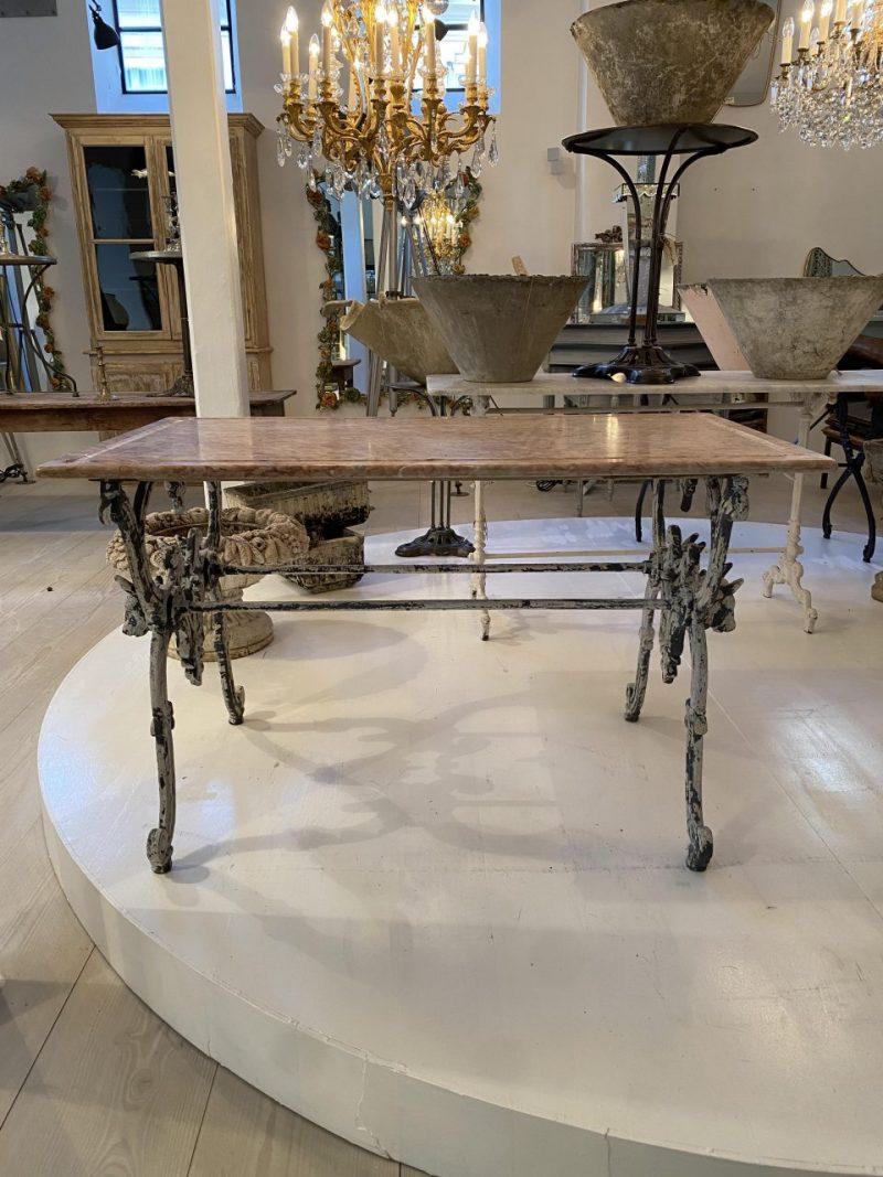 French Late 19th Century Marble Butchers Table For Sale