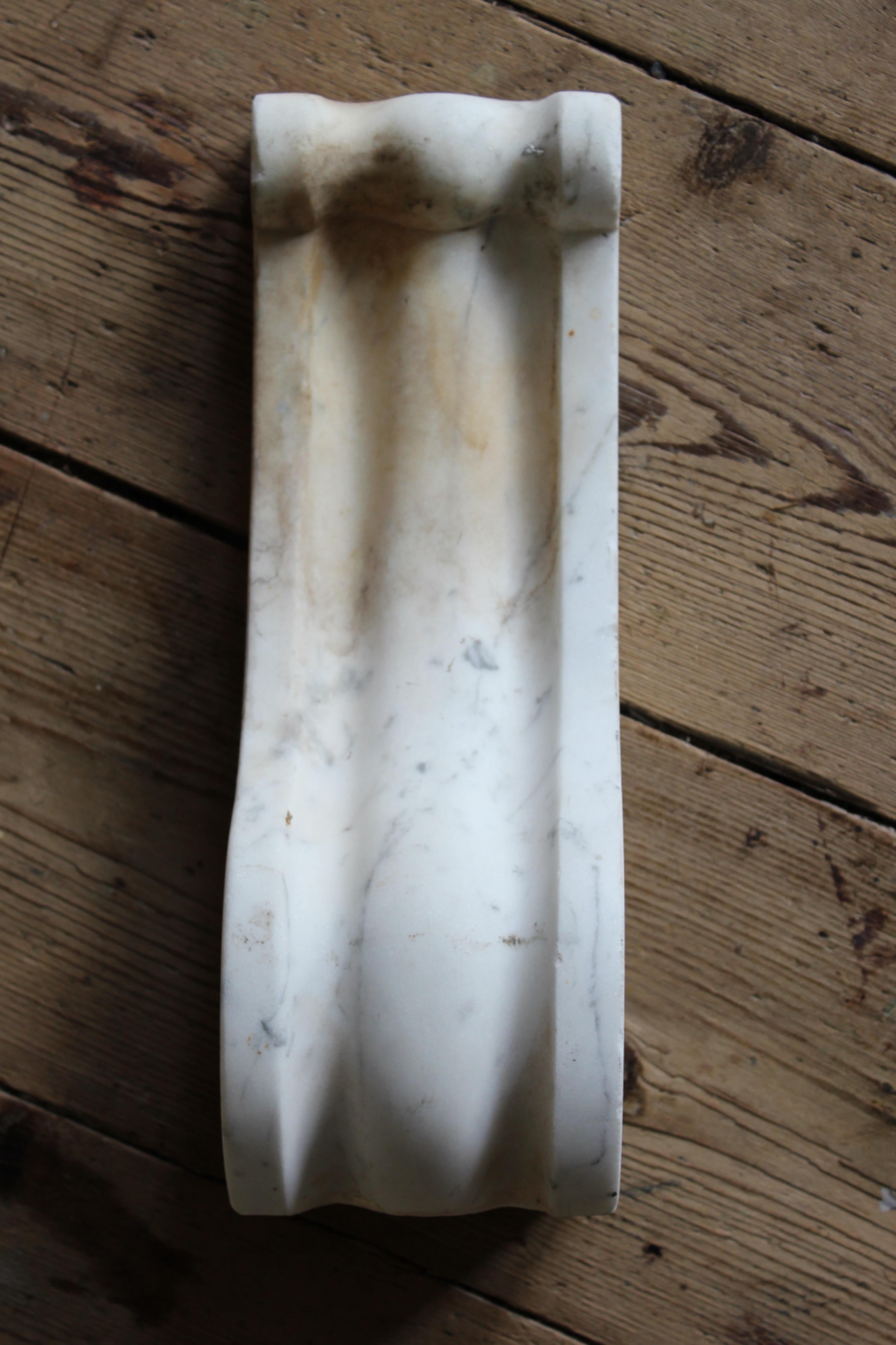 English Late 19th Century Marble Fire Surround Corbel Door Stop Country House For Sale