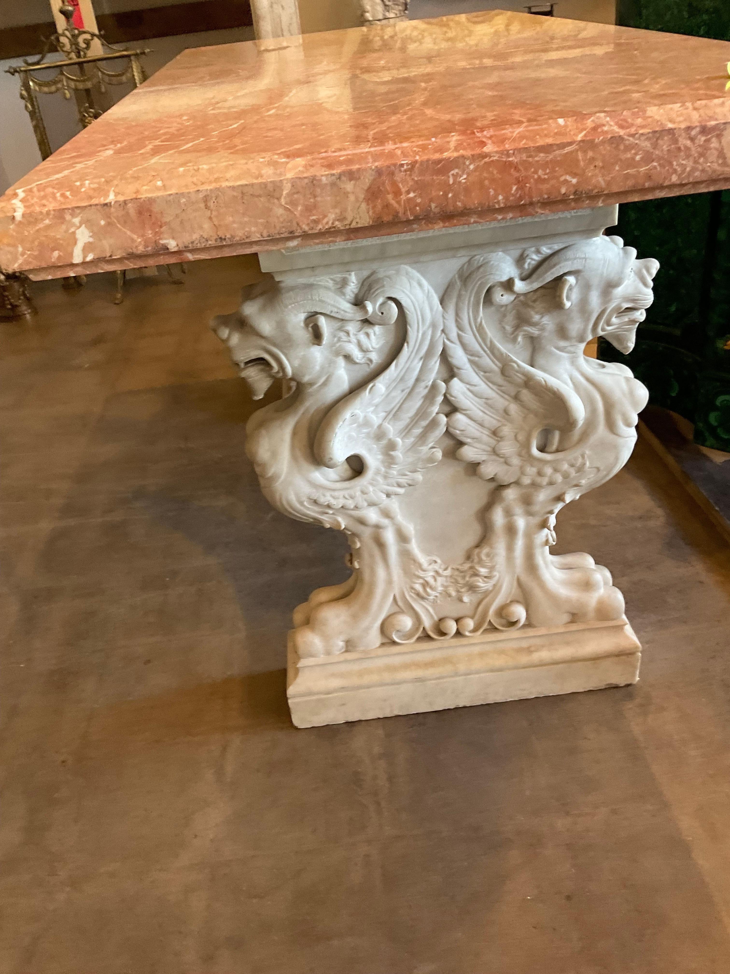 Italian Late 19th Century Marble Table For Sale
