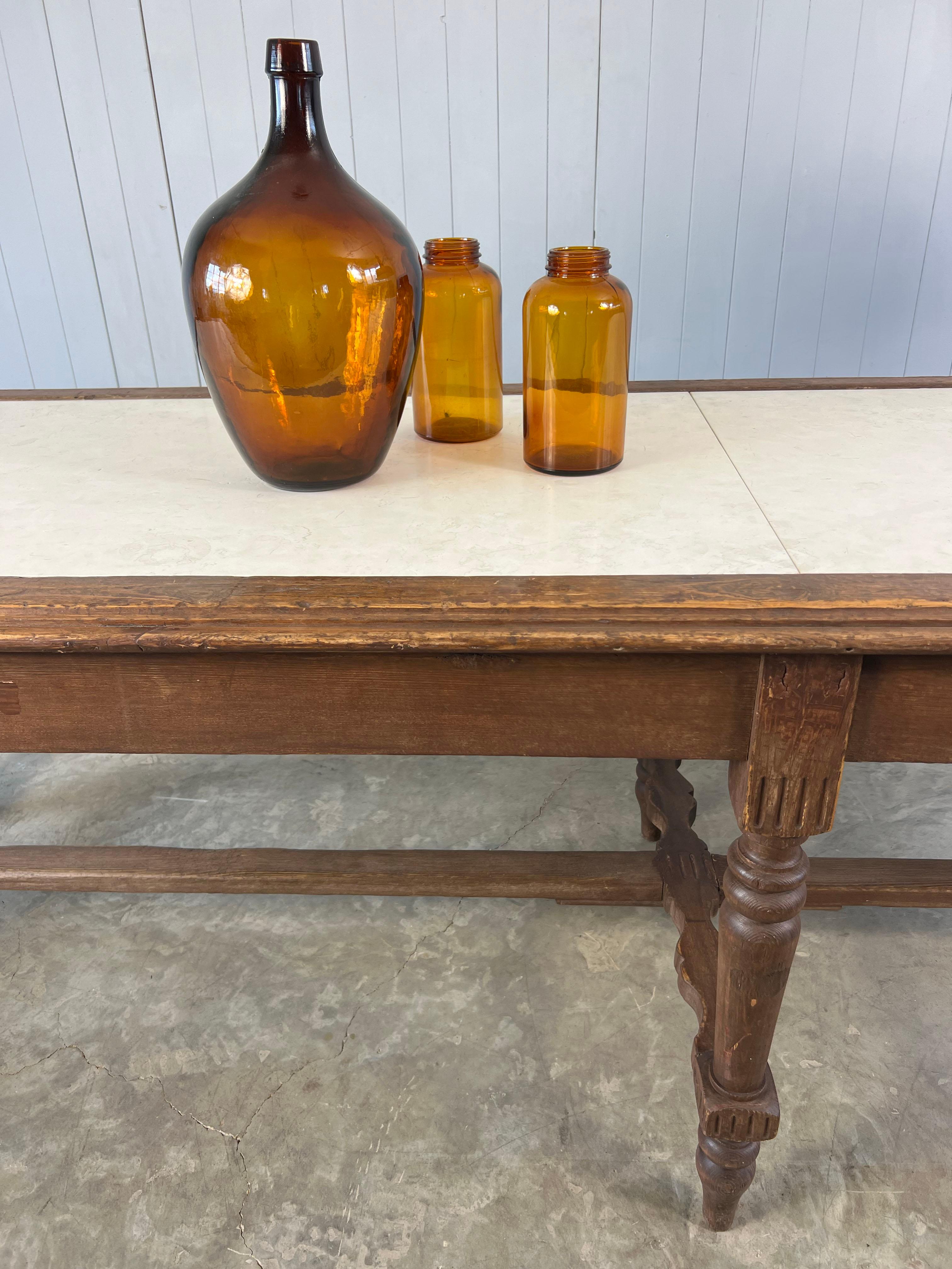 Late 19th Century Marble Topped French Patisserie Table In Good Condition In Cirencester, GB