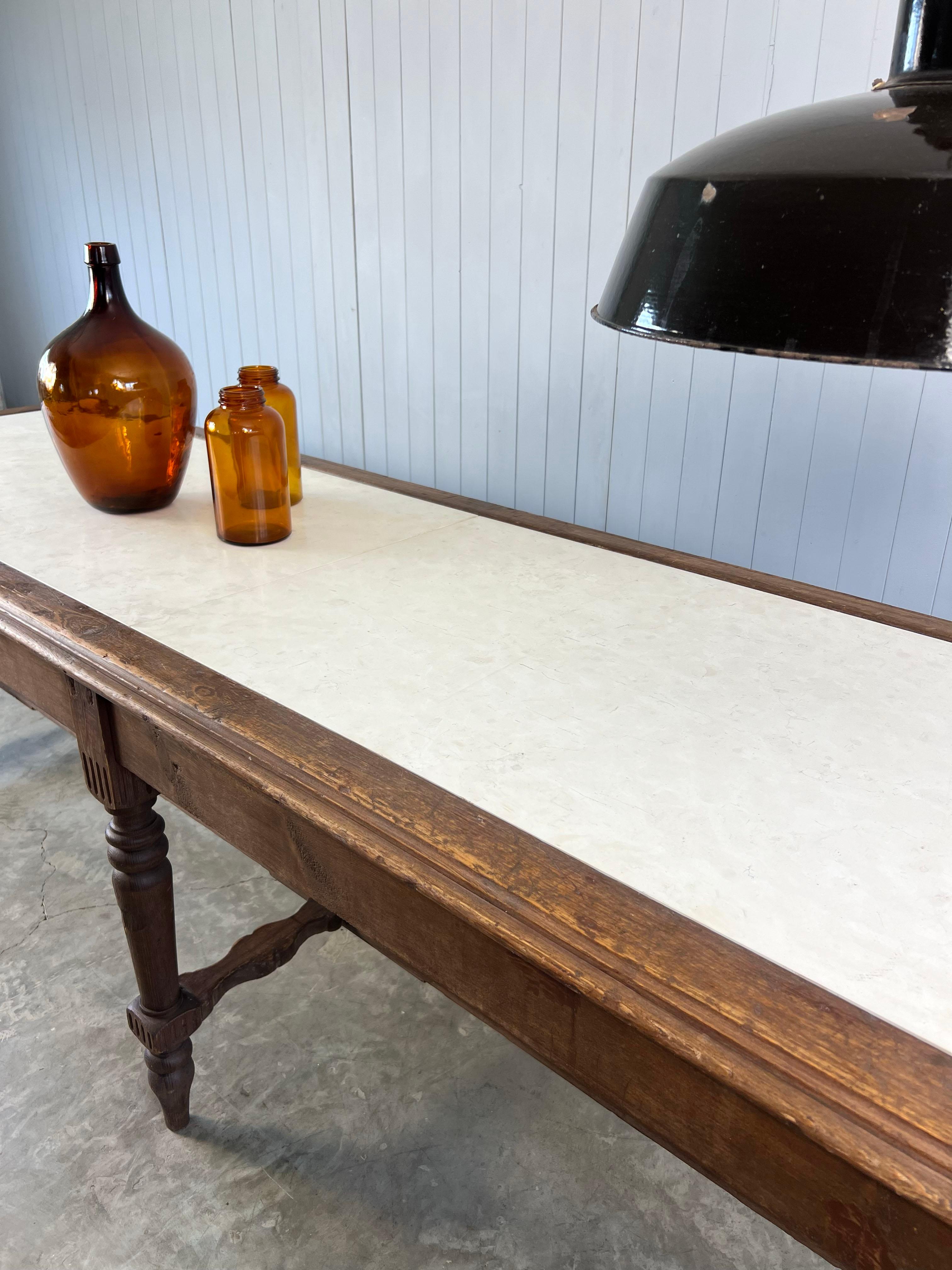 Late 19th Century Marble Topped French Patisserie Table 2