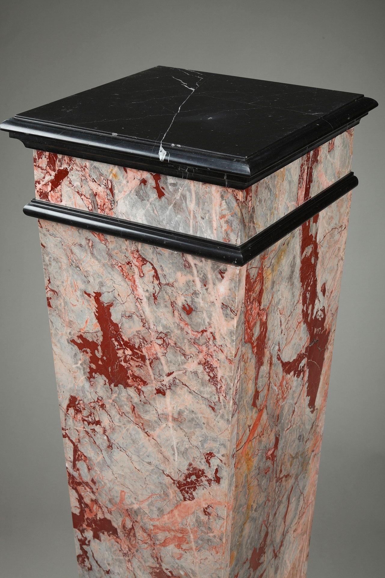 Late 19th Century Marble Veneer Pedestal 5