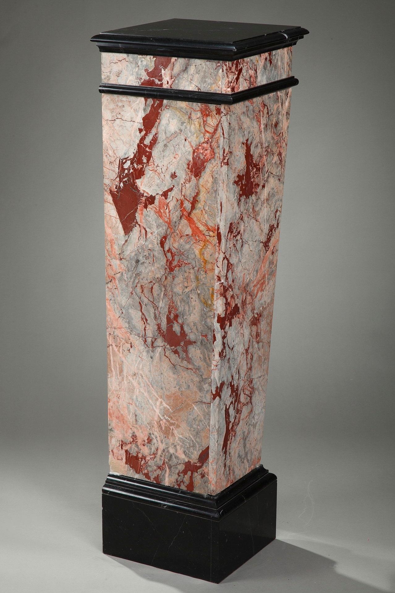 Late 19th Century Marble Veneer Pedestal 10
