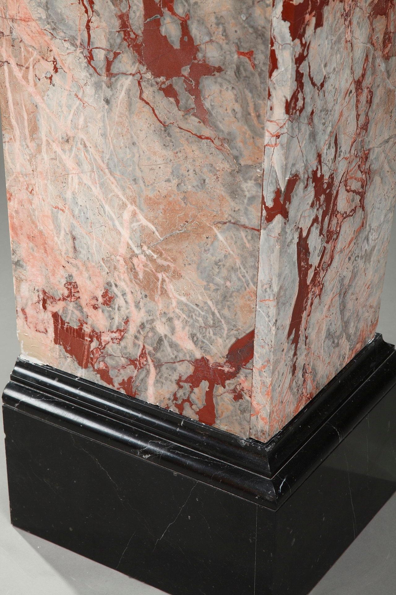 Late 19th Century Marble Veneer Pedestal 12