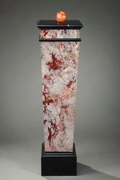Late 19th Century Marble Veneer Pedestal