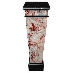 Late 19th Century Marble Veneer Pedestal