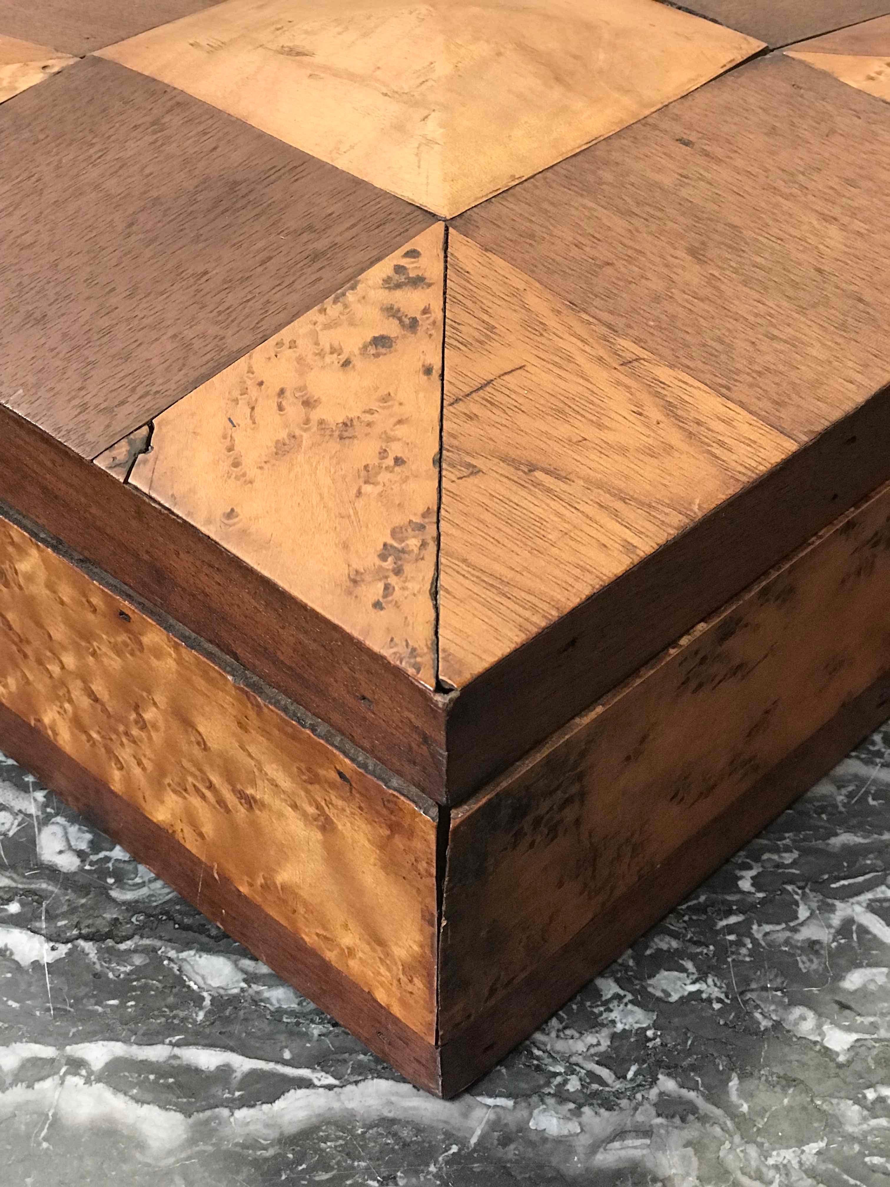 Late 19th century marquetry box from France. 