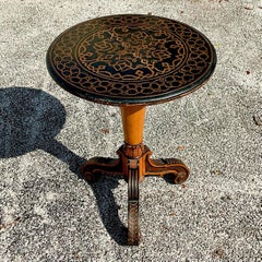 Late 19th Century Marquetry Drop Side Table