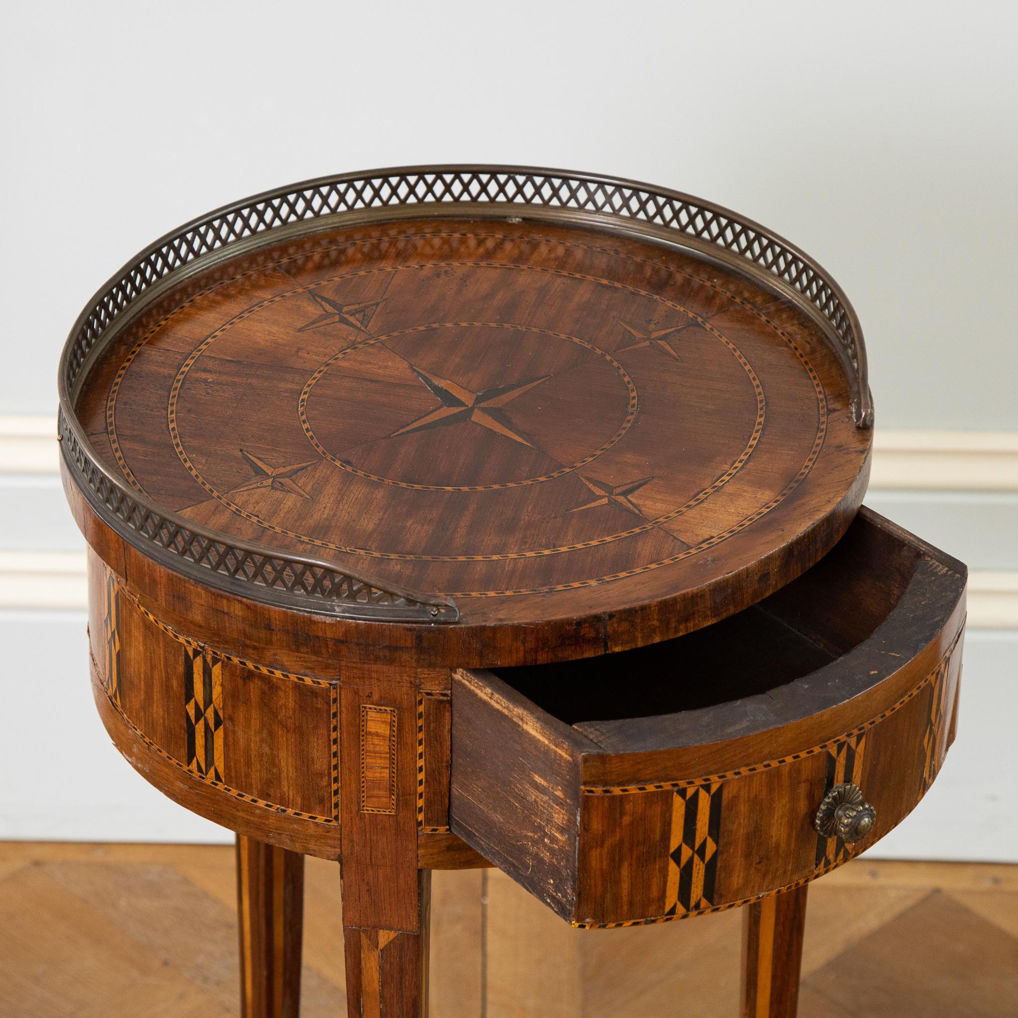 Late 19th Century Marquetry Side Table For Sale 4