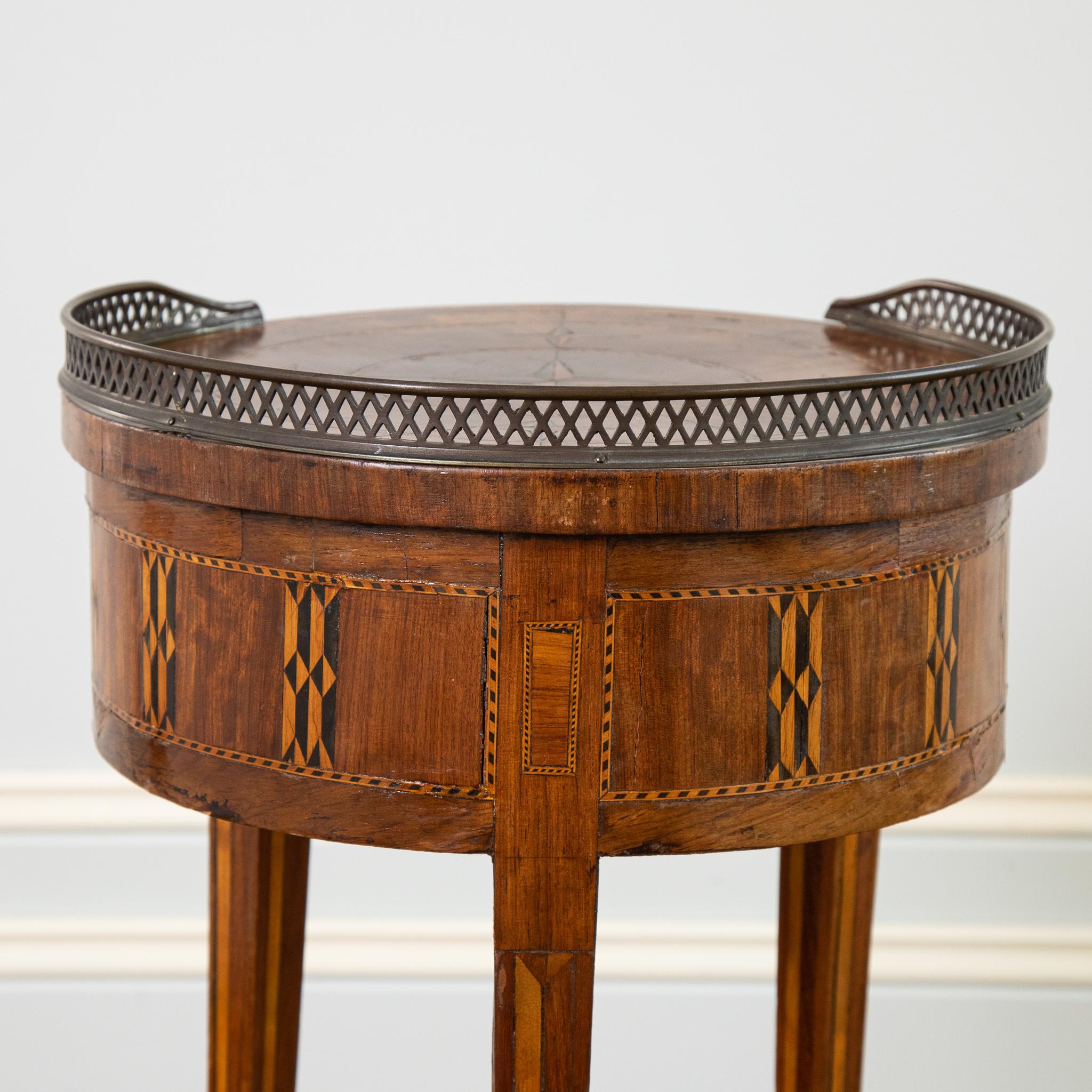 Late 19th Century Marquetry Side Table For Sale 7