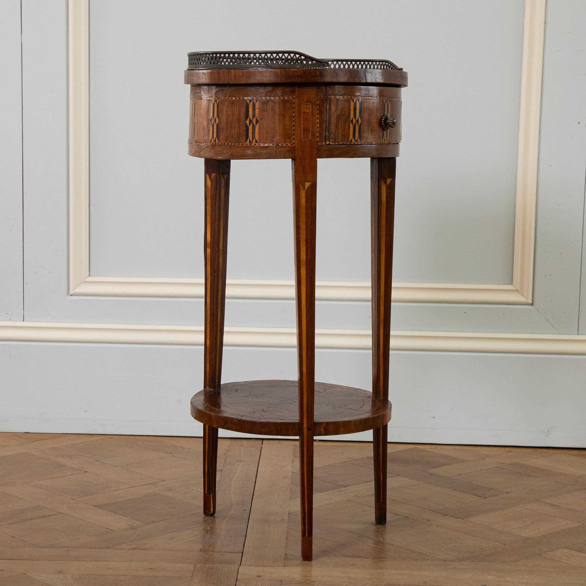 Late 19th Century Marquetry Side Table For Sale 9