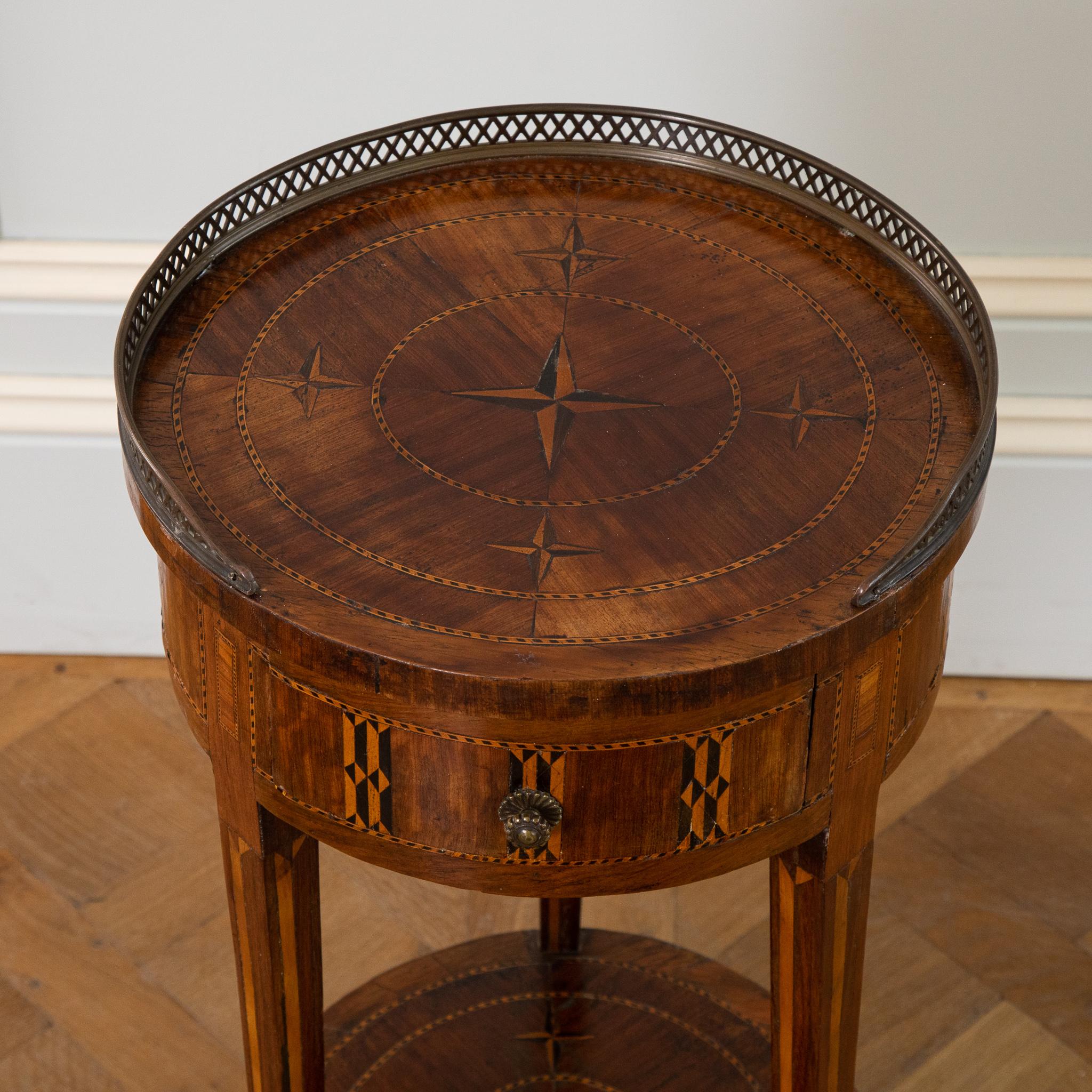 Late 19th Century Marquetry Side Table For Sale 1