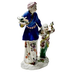Figuras de albañil de finales del siglo XIX en estilo Chinoiserie