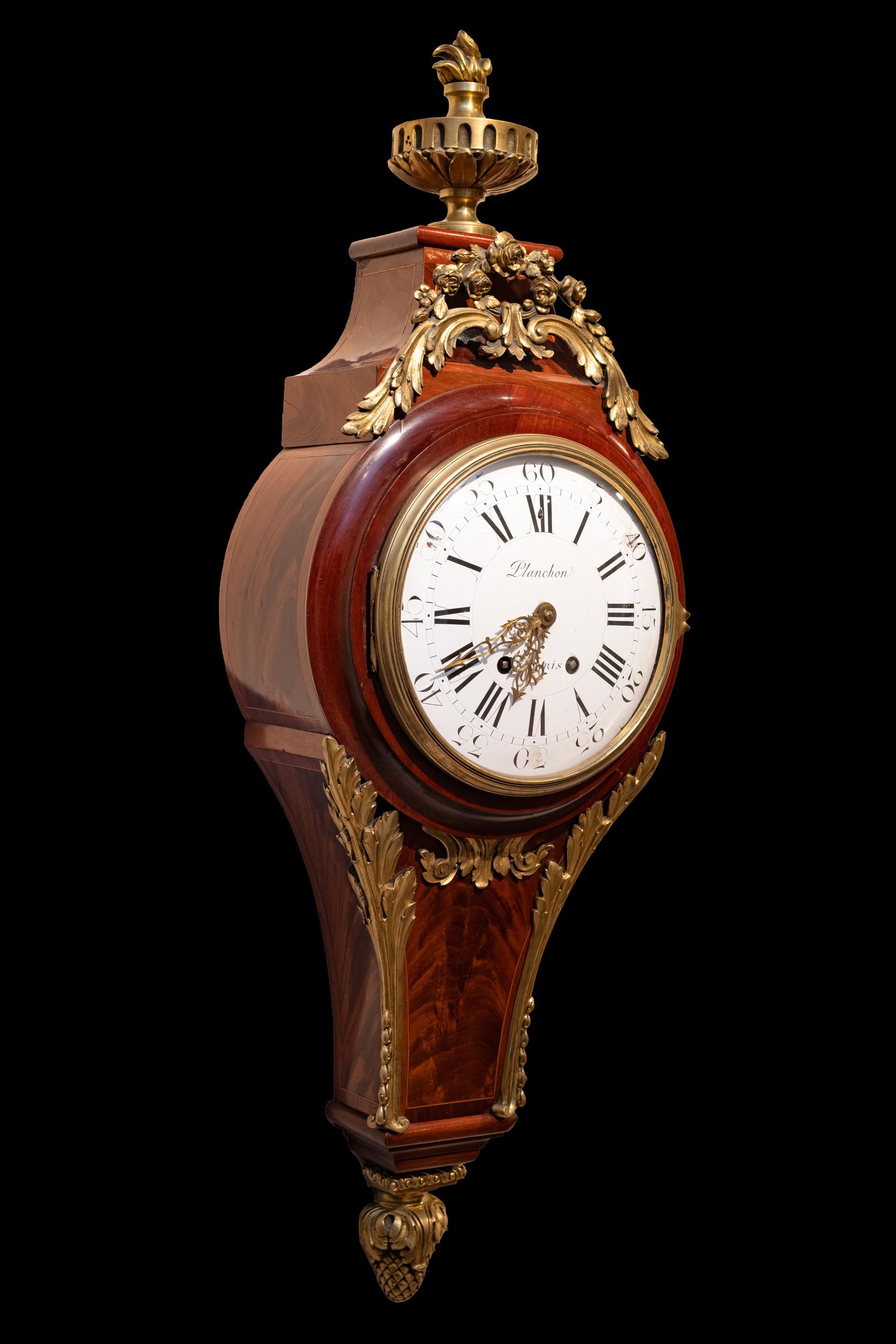 Belle Époque Late 19th Century Mathieu Planchon Belle Epoque French Cartel Clock For Sale