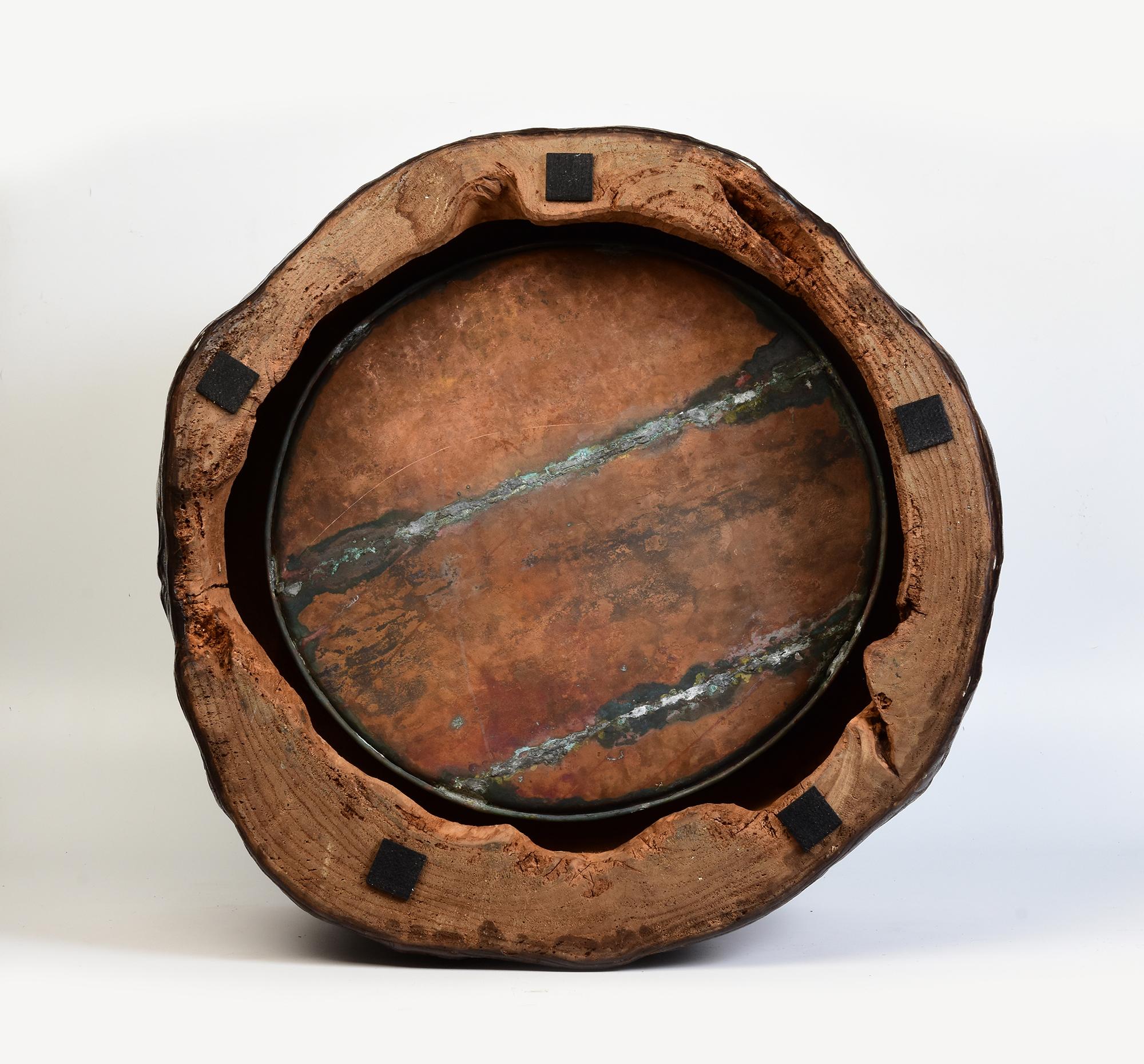 Late 19th Century, Meiji, Antique Japanese Keyaki Wooden Pot 'Hibachi' For Sale 8