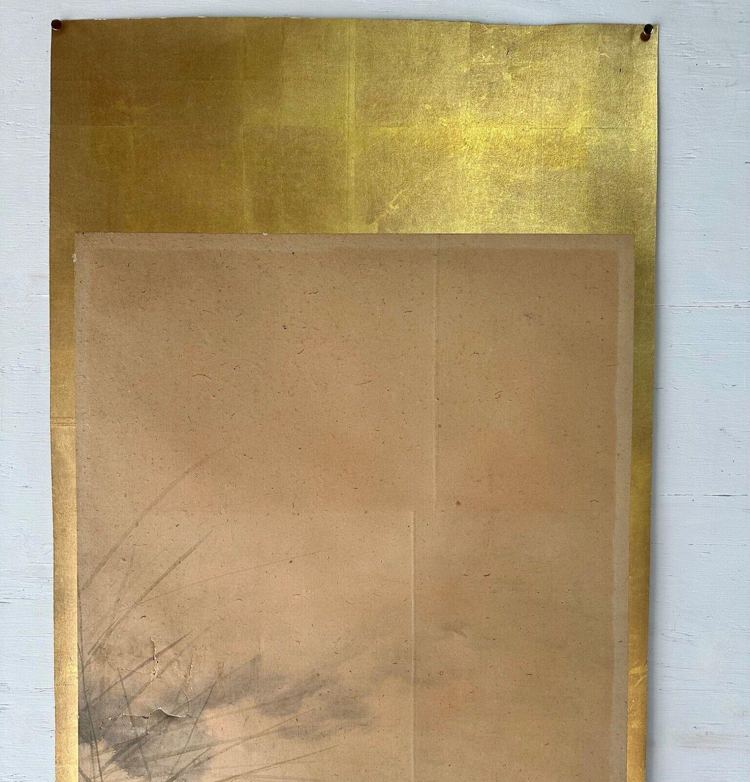 19th Century Late 19th century (Meiji period) painting depicting tiger For Sale