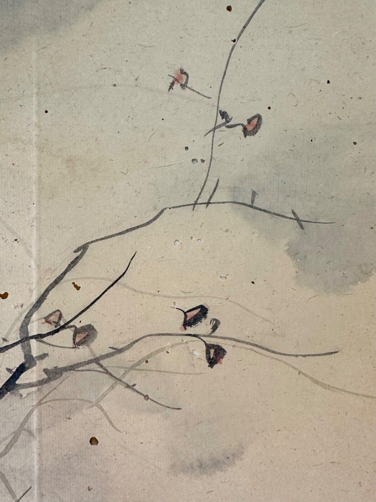 Gold Leaf Late 19th century (Meiji period) painting depicting tiger For Sale