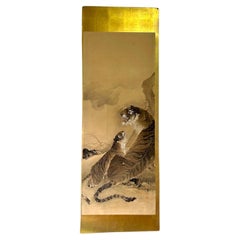 Late 19th century (Meiji period) painting depicting tiger