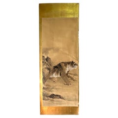 Late 19th century (Meiji period) painting depicting tiger