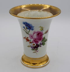 Late 19th Century Meissen Floral Vase