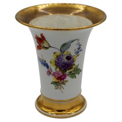 Late 19th Century Meissen Floral Vase