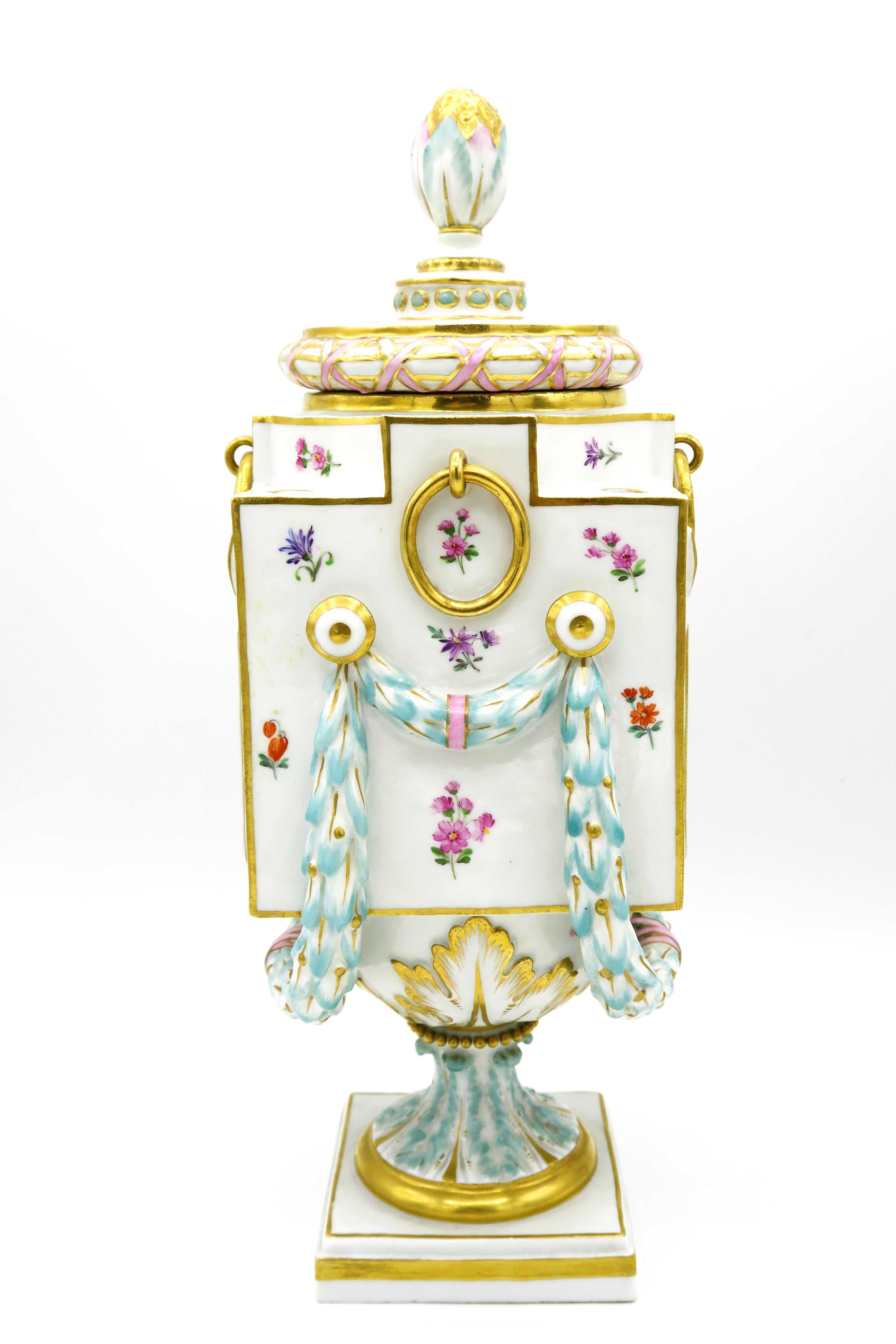 Hand-Painted Late 19th Century Meissen 
