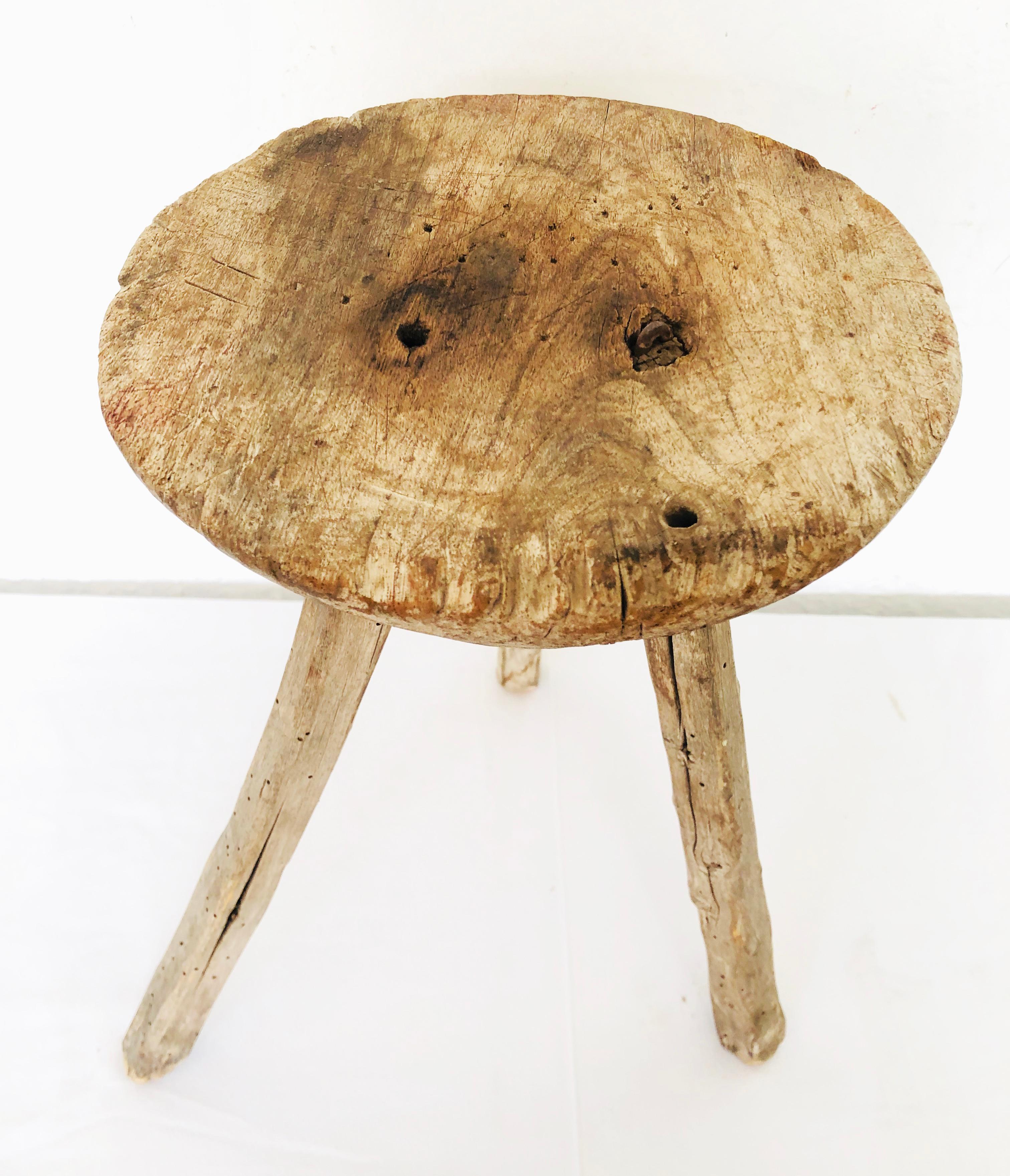 round milking stool