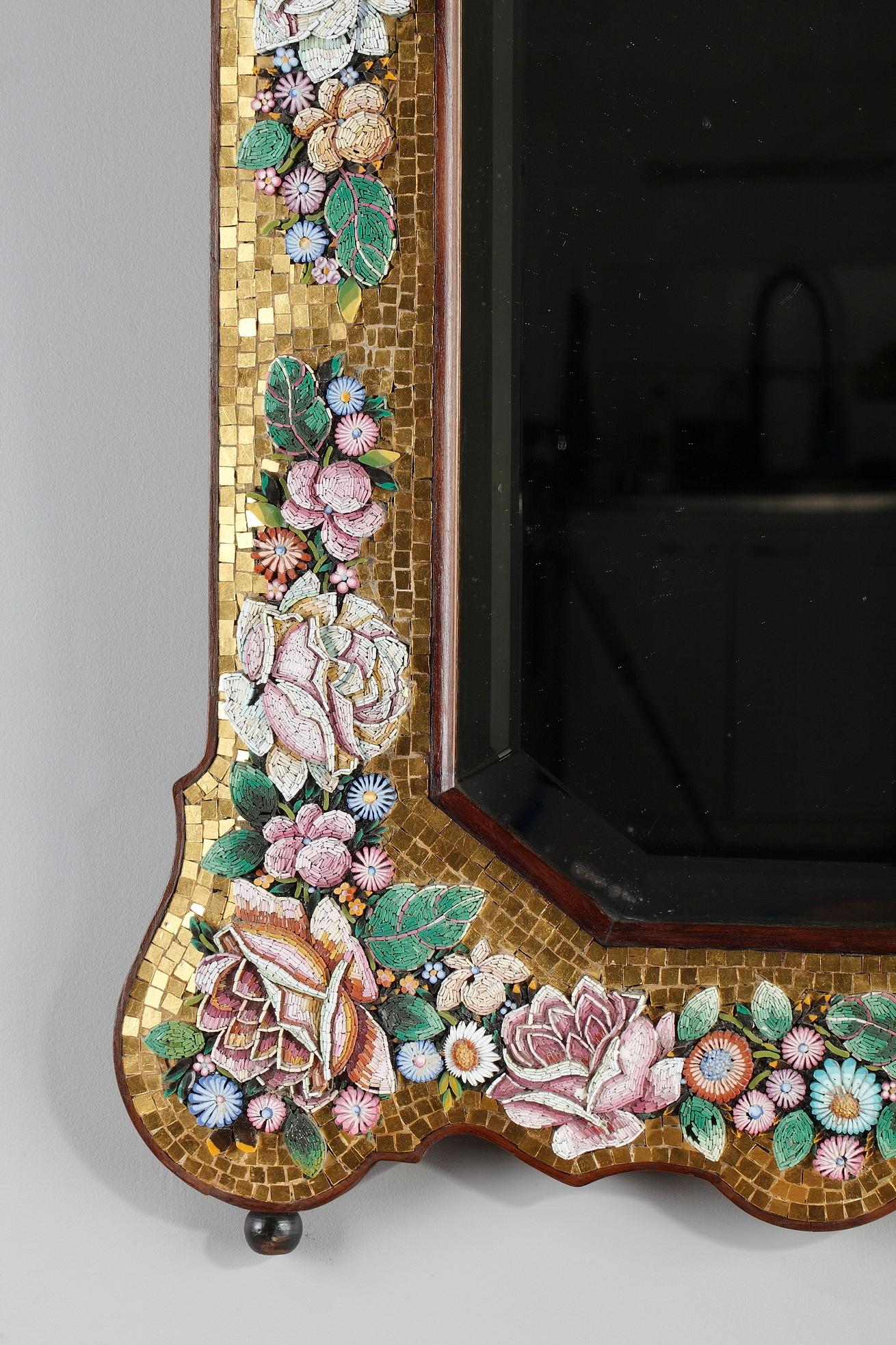 Late 19th Century Micromosaic Mirror, Venice For Sale 3