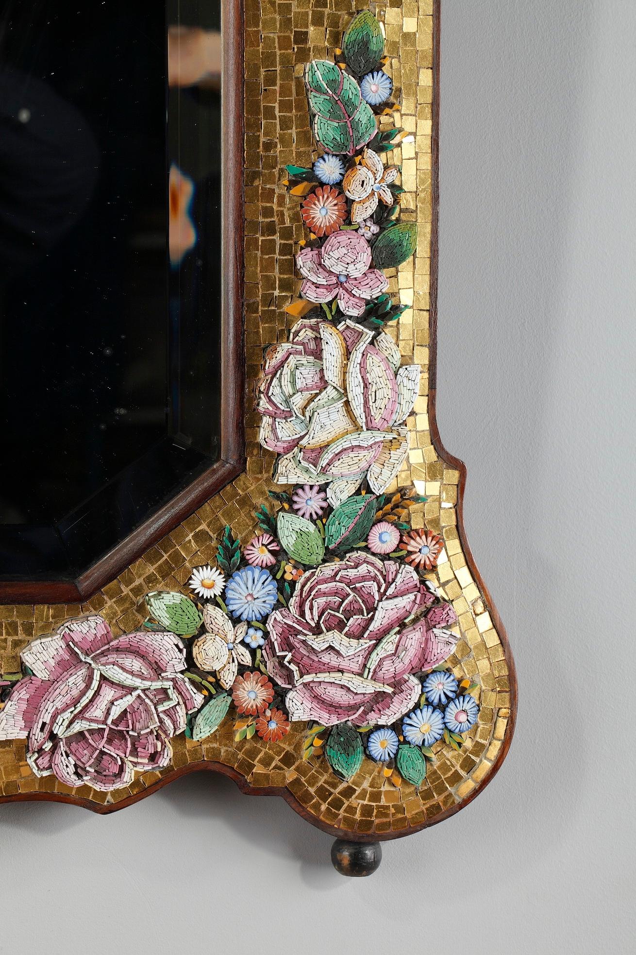Late 19th Century Micromosaic Mirror, Venice For Sale 4