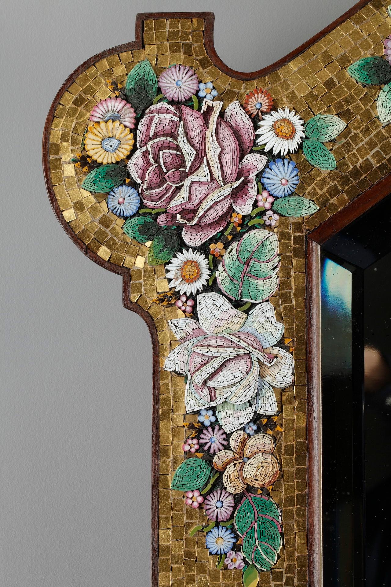 Late 19th Century Micromosaic Mirror, Venice For Sale 1
