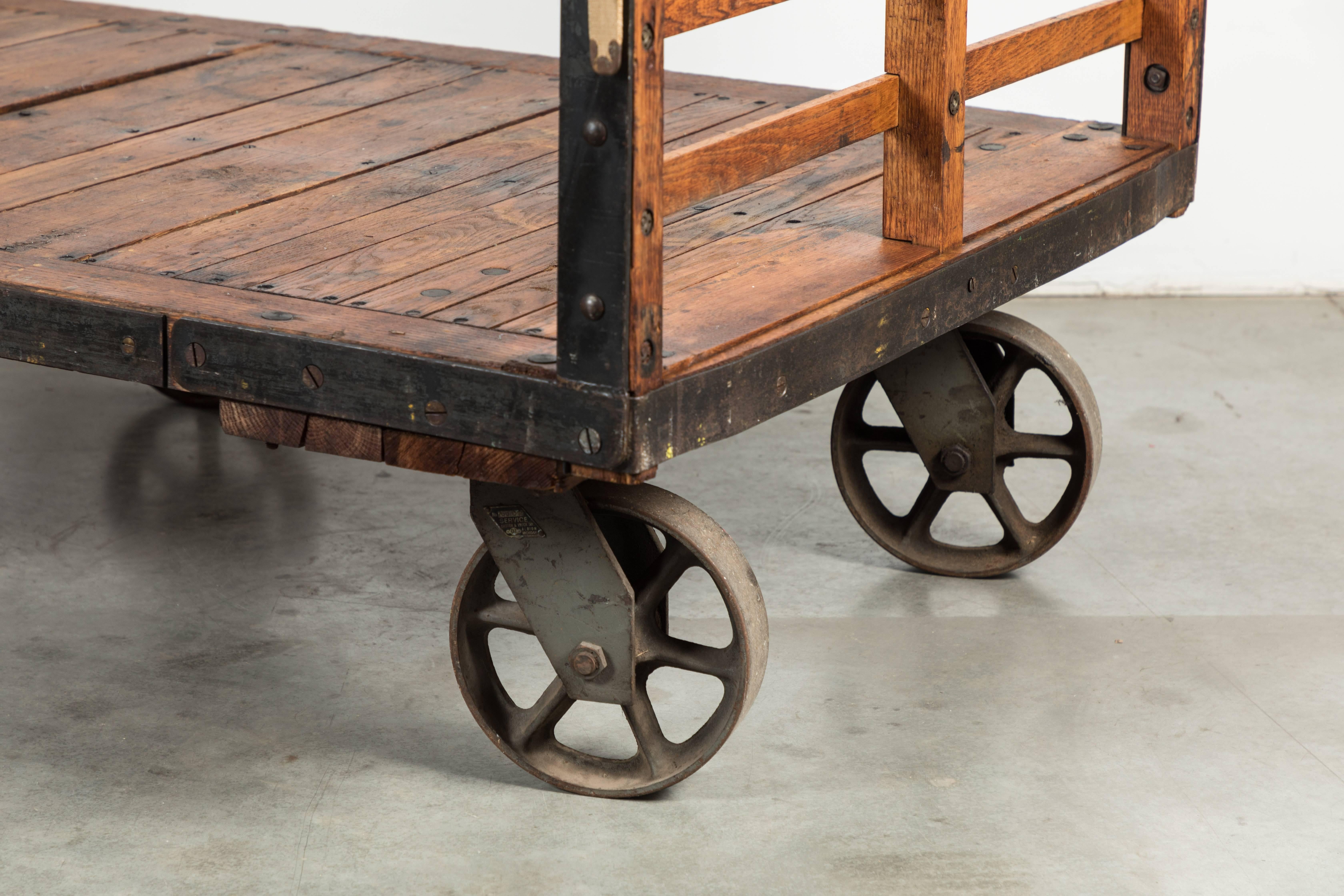 Steampunk Late 19th Century Midwestern Train Depot Luggage Cart