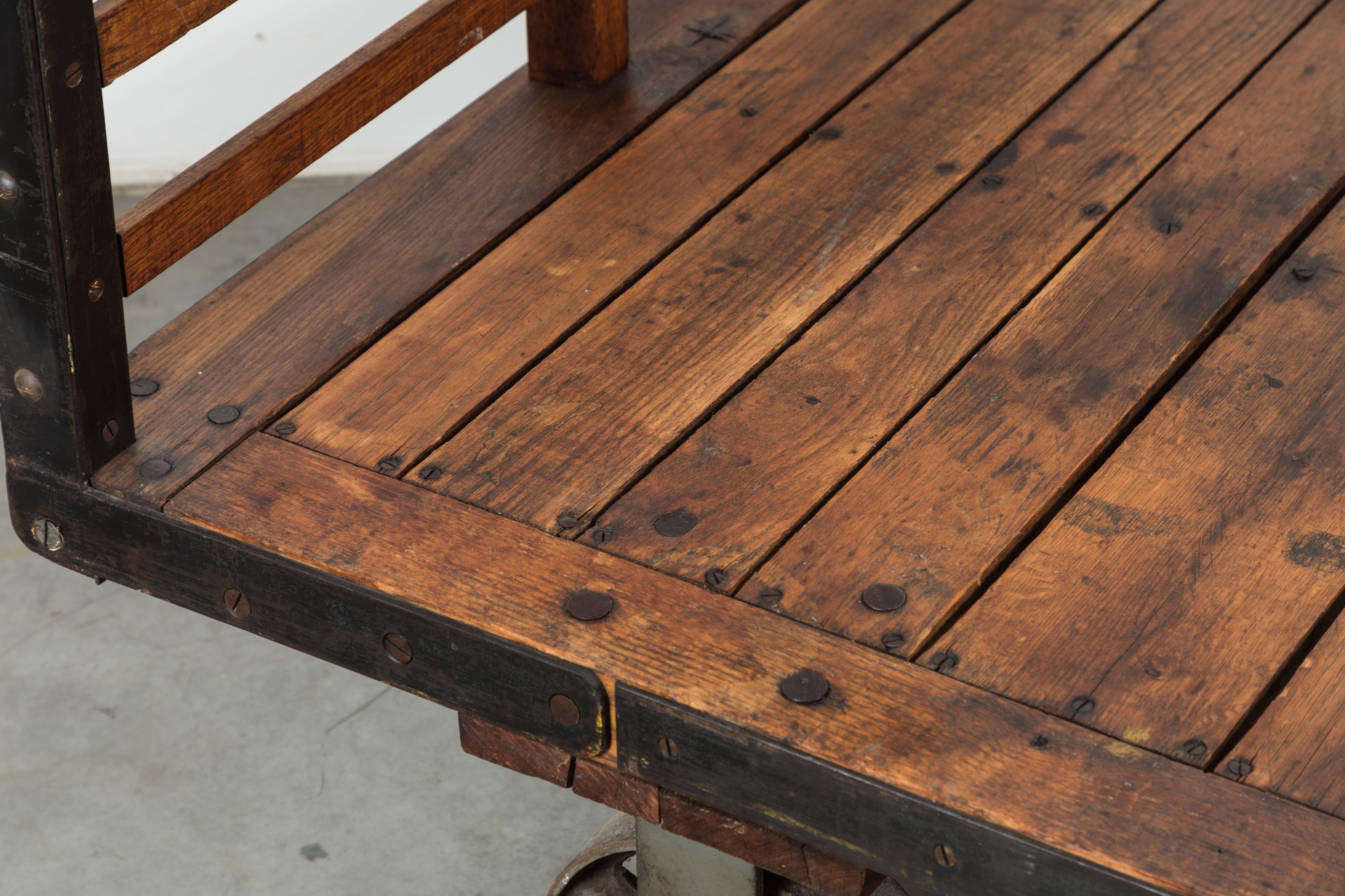 American Late 19th Century Midwestern Train Depot Luggage Cart