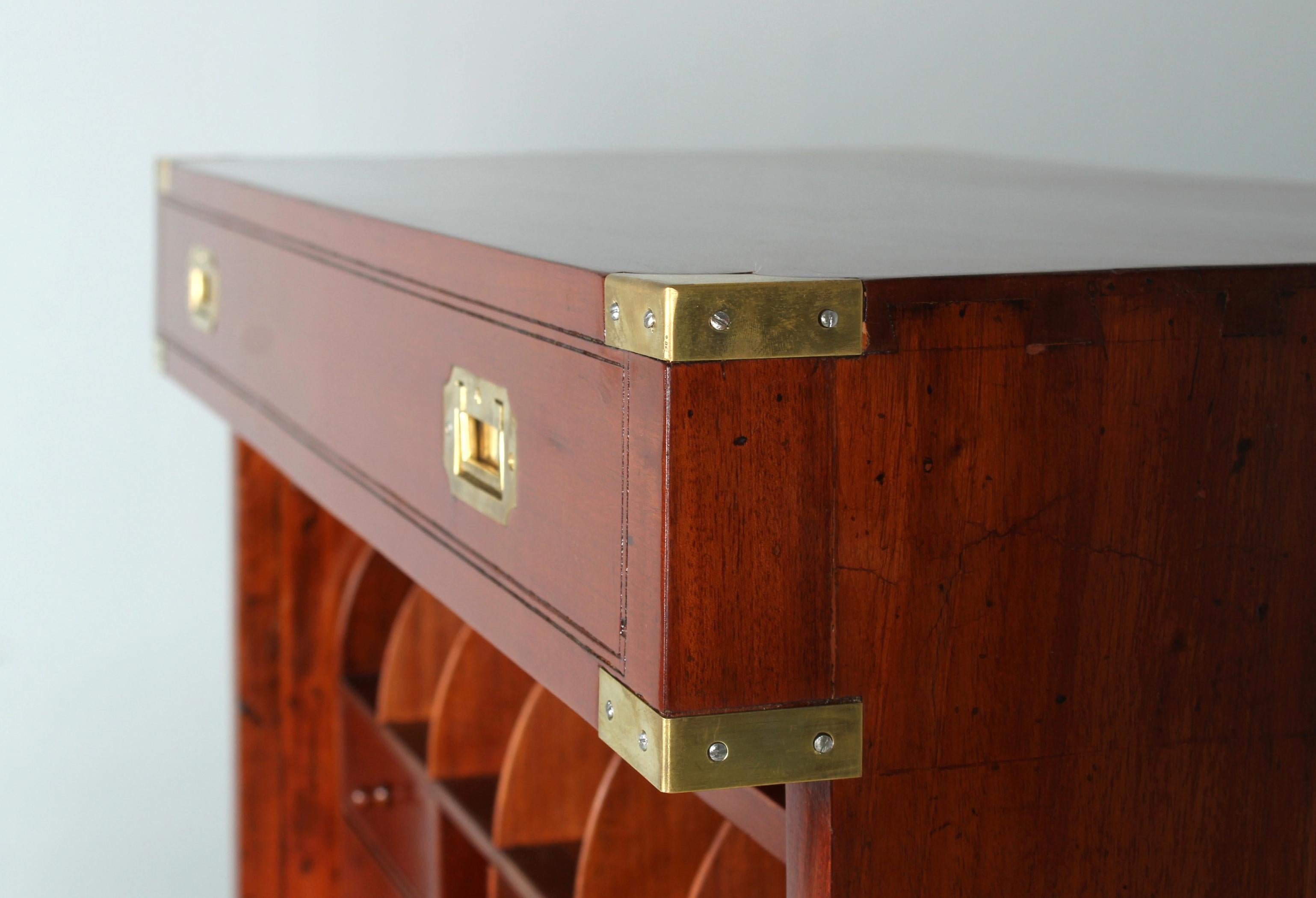 Late 19th Century Military Campaign Chest of Drawers, Secretary, Victorian, 1890 For Sale 10