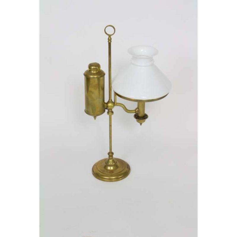 Brass Late 19th Century Miller “The Boudoir” Oil Lamp For Sale