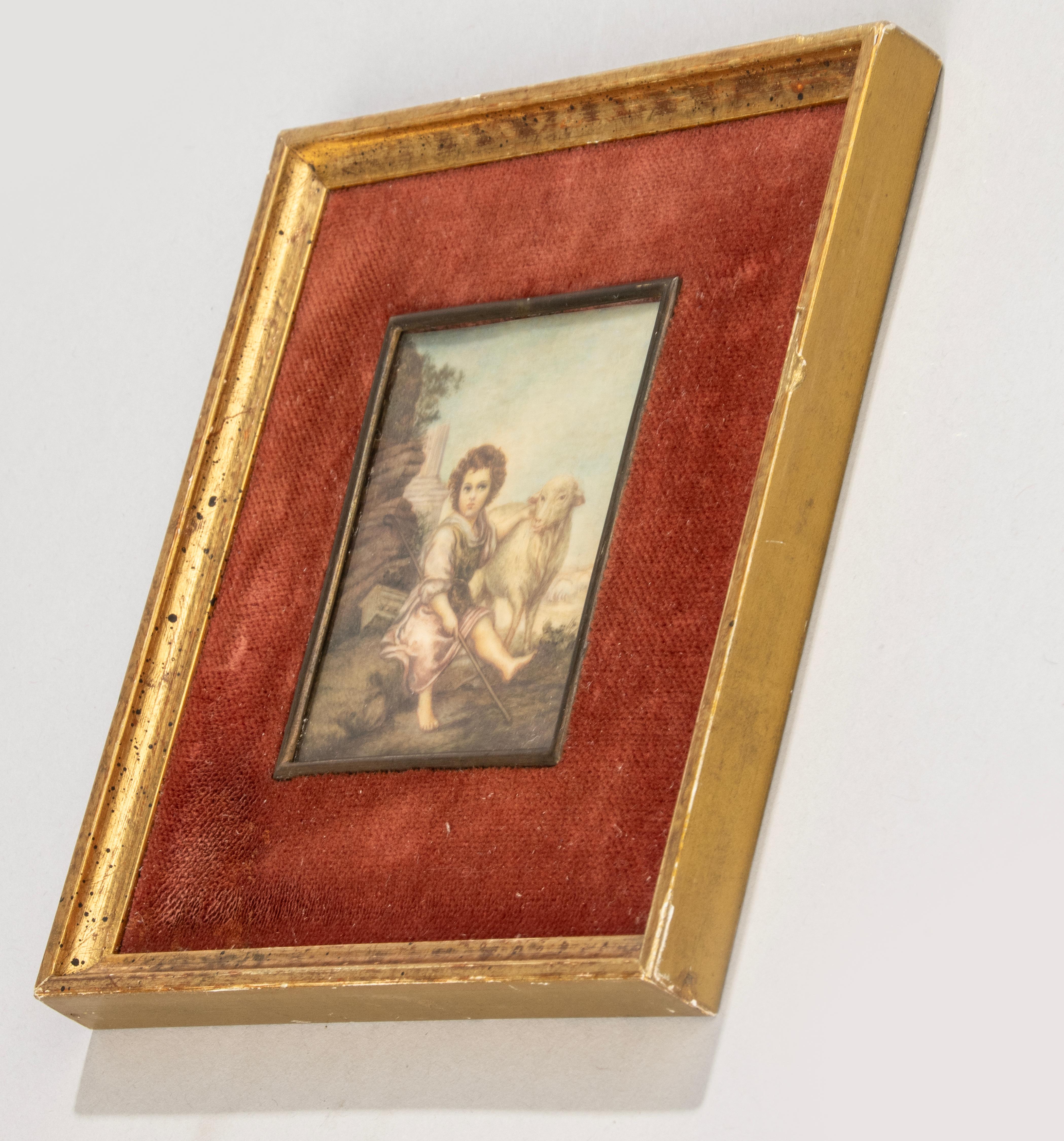 Late 19th Century Miniature Painting - Watercolor and Pencil on Paper For Sale 2