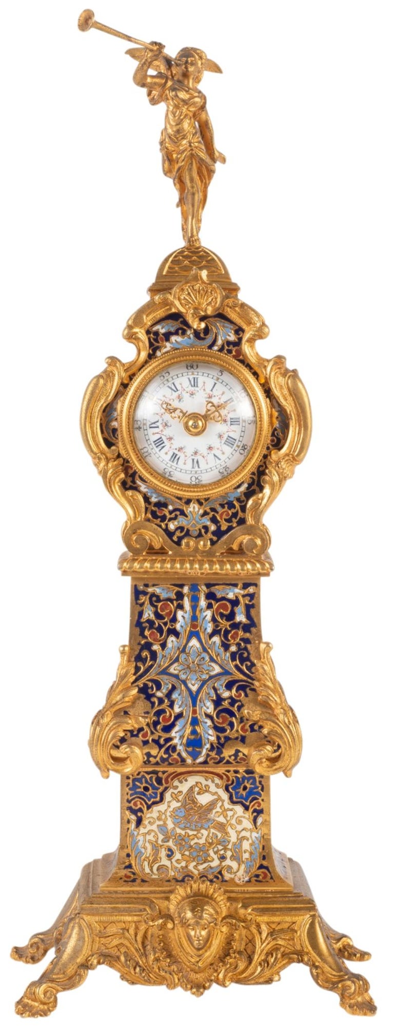 Late 19th Century Miniture French Longcase Clock High For Sale at 1stDibs