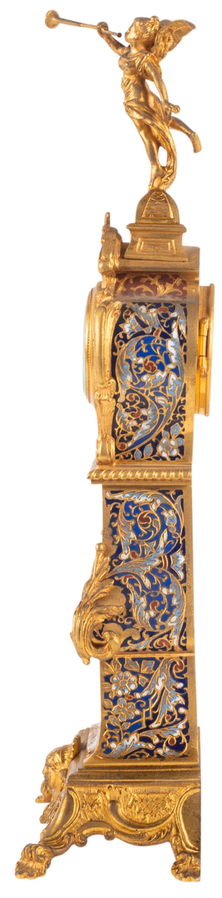 Late 19th Century Miniture French Longcase Clock High For Sale at 1stDibs