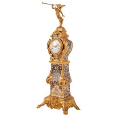 Late 19th Century Miniture French Longcase Clock High