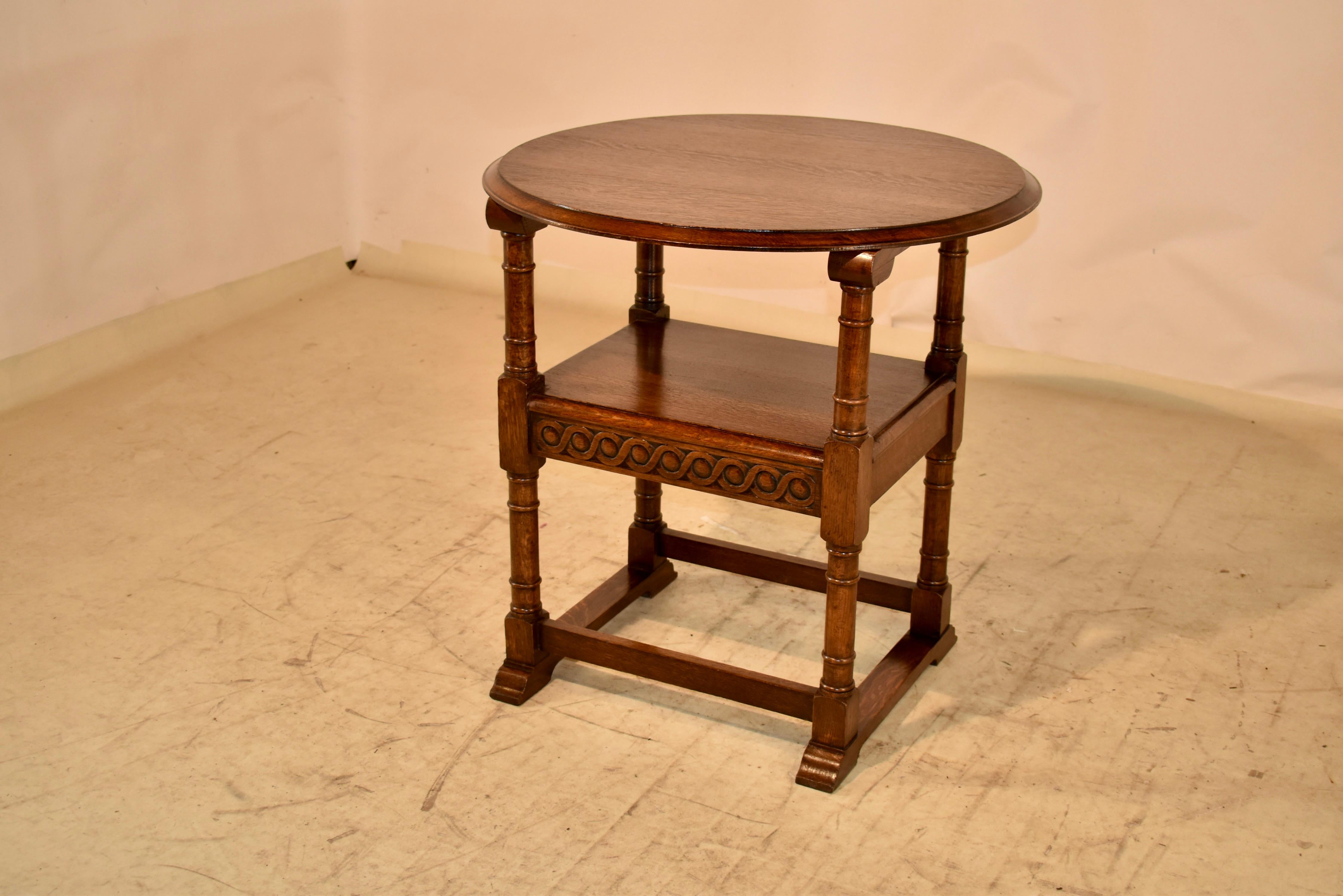 Late 19th Century Monk's Convertible Seat and Side Table For Sale 2