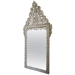 Miroir marocain incrusté d'os de la fin du 19ème siècle