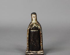 Late 19th Century Naive Carved and Painted Mary