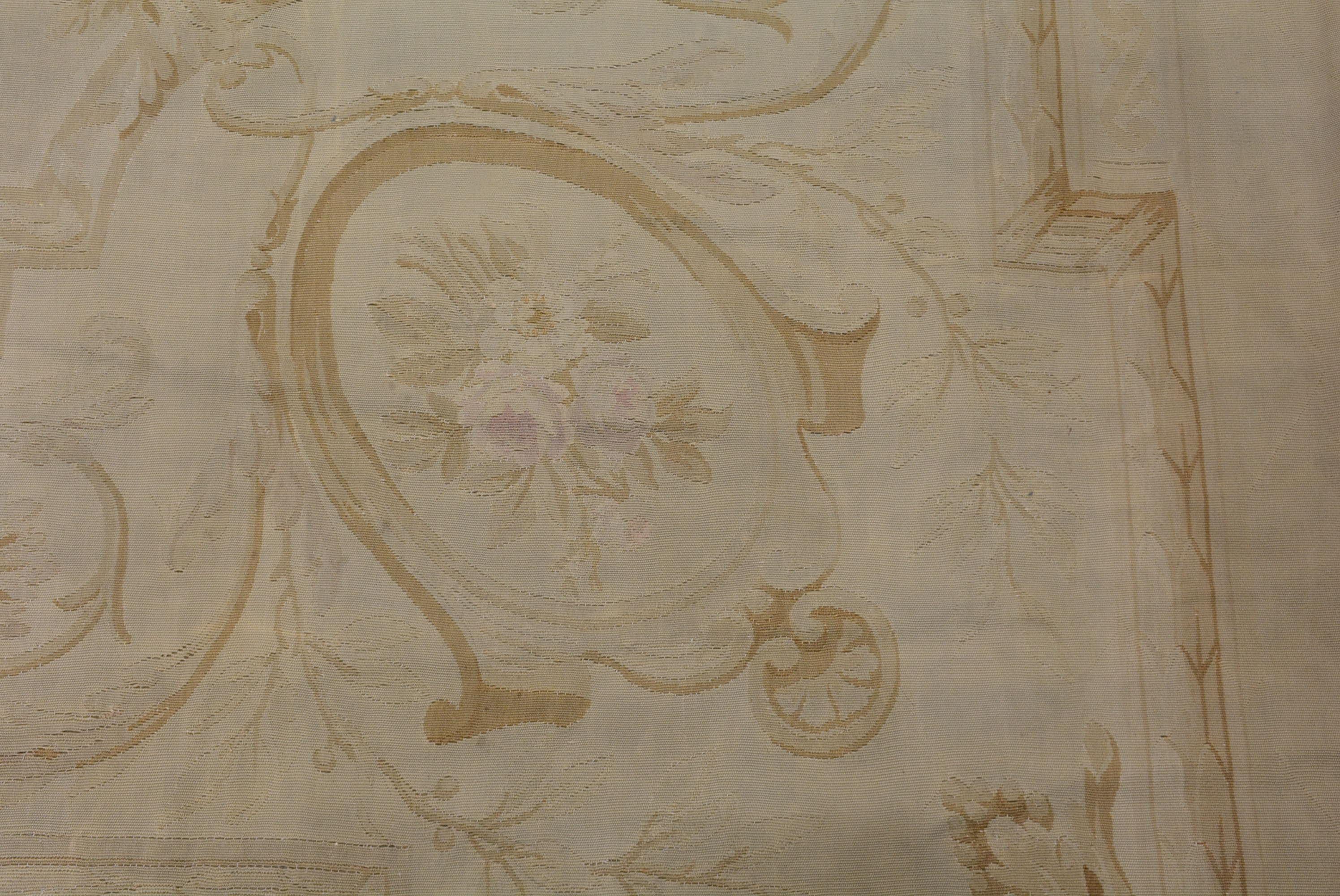 Vegetable Dyed Late 19th Century Napoleon III Aubusson Carpet For Sale