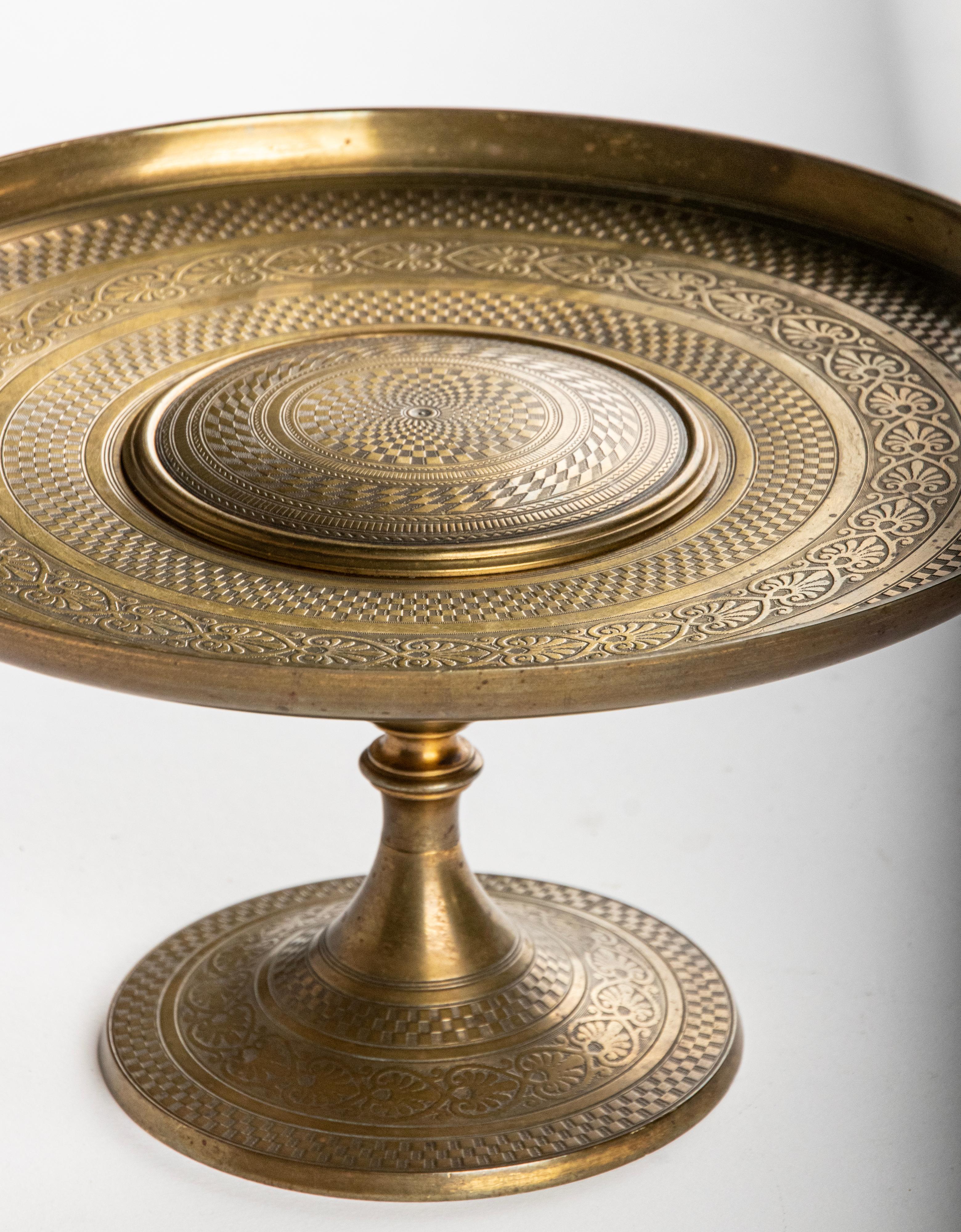 Plato Tazza de Bronce Napoleón III de finales del siglo XIX 4