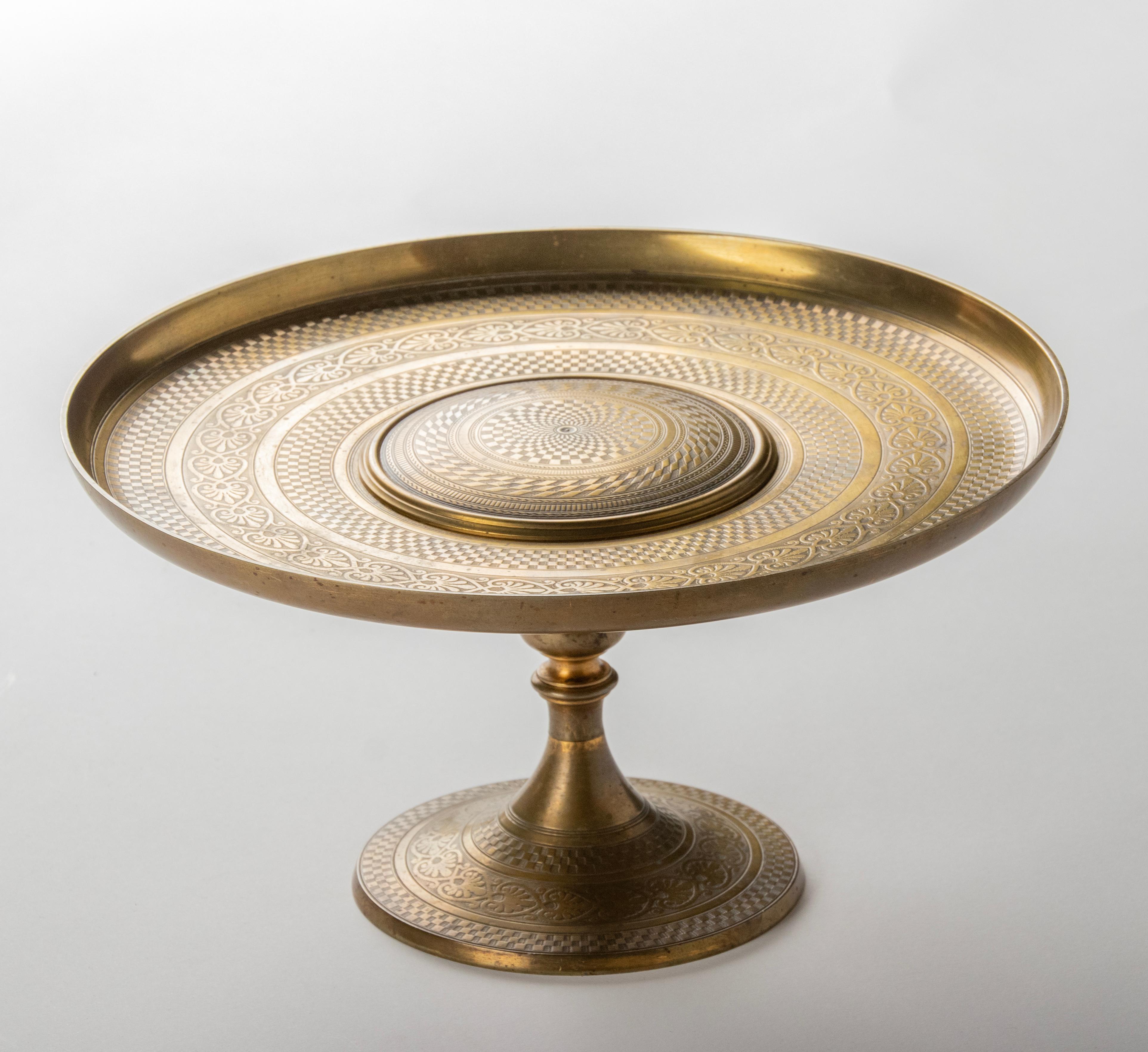 Plato Tazza de Bronce Napoleón III de finales del siglo XIX 7