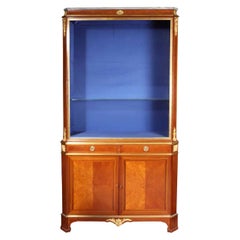 Antique Late 19th Century Napoleon III French Vitrine Cabinet