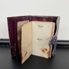 Late 19th Century Napoleon III Silver Dance Card with Cloisonné Decoration